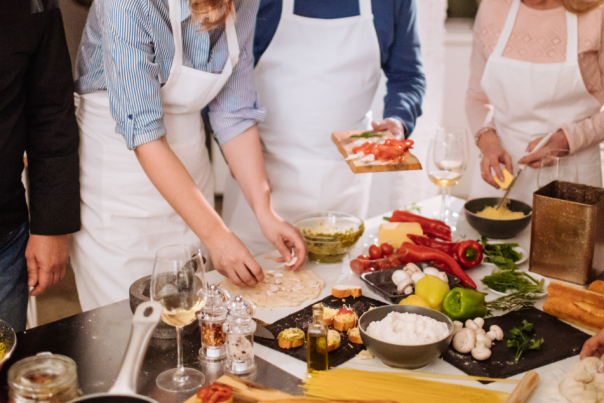 Cooking class group