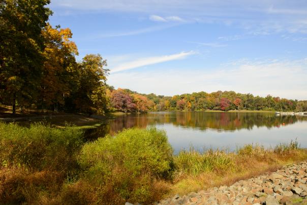 Lake Fairfax Park in Fall