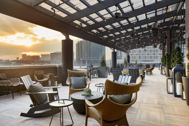 Archer Tysons - Penthouse Terrace - Event Space - Sunset