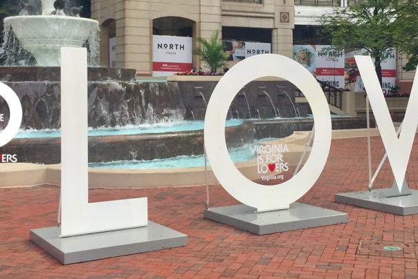 LOVEwork sign in Reston Town Center