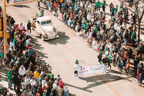 parade in downtown