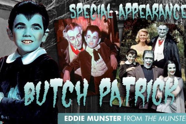 Promotional graphic for Butch Patrick special appearance as Eddie Munster from The Munsters