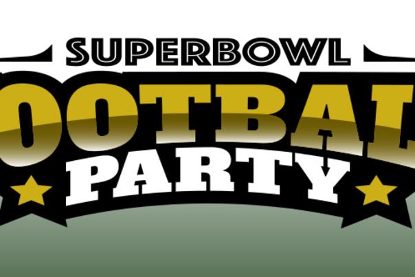 Super Bowl Football Party Banner