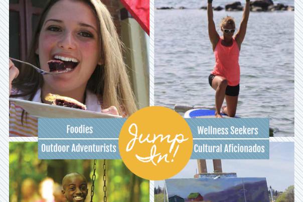 Cover of Jump In! Official Visitors Guide of Ontario County