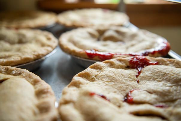 Freshly baked pies at Monica's Pies