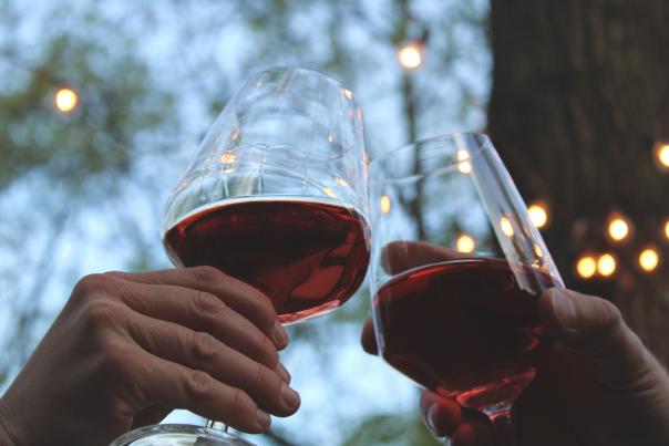 red wine stock photo