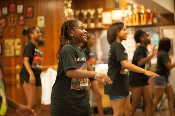 An image of children tap dancing with Tapology.