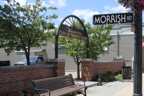 A view of downtown Swartz Creek, MI.