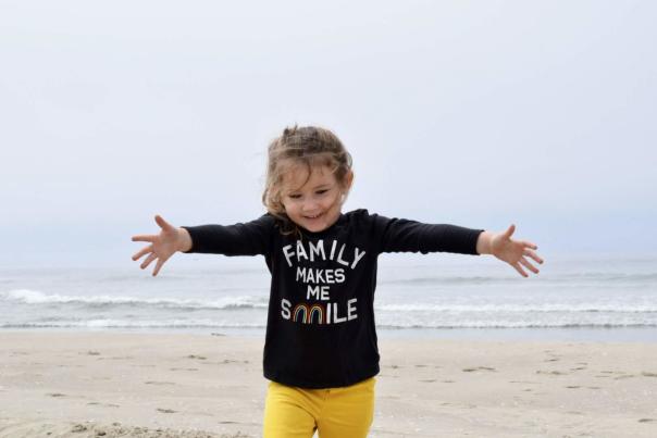 Little Girl with Family T-Shirt