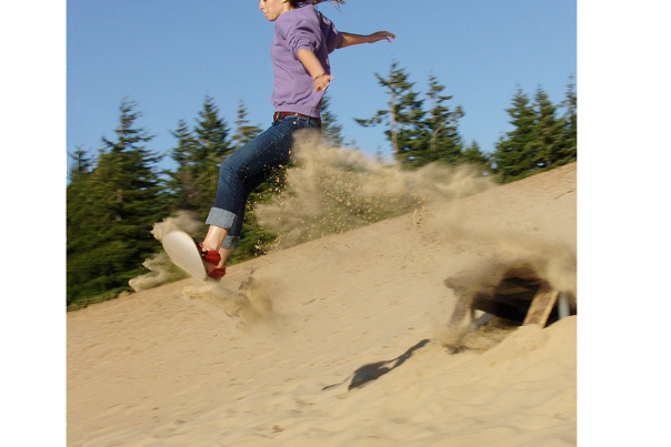 Girl Sandboarding