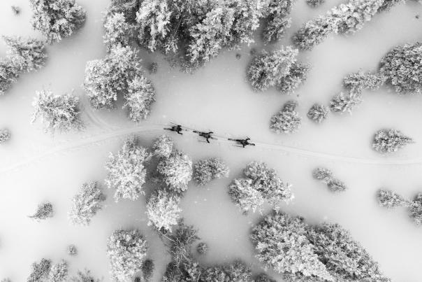 Drone Skiing