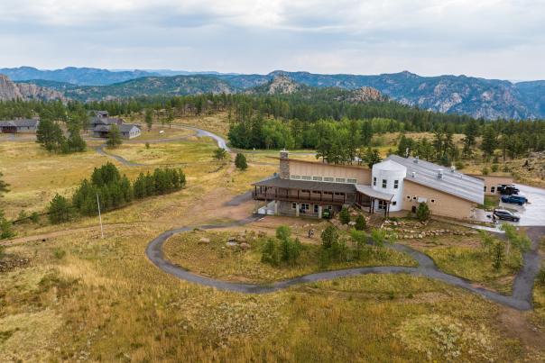 An ariel view of the Kennedy Mountain Campus.