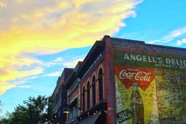 Sunset over CooperSmith's Ghost Sign