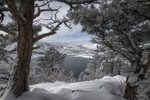 Horsetooth Winter Snow In Fort Collins, CO