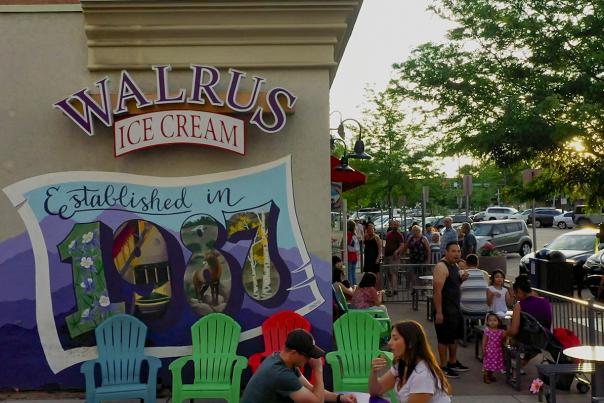 Walrus Ice Cream sign. established in 1987