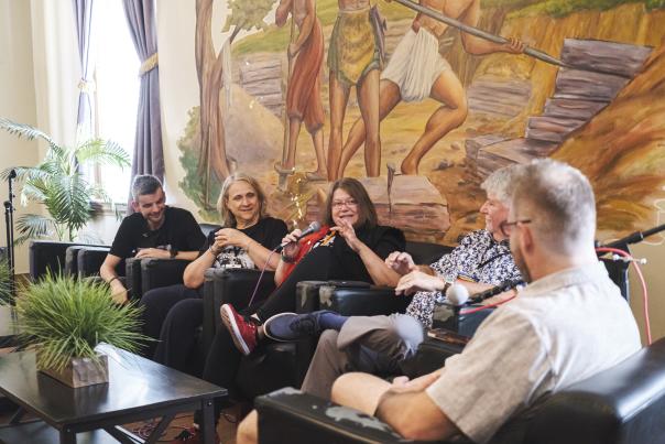 A panel discusses film at the Fort Smith International Film Festival.
