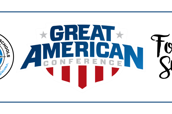 The Fort Smith Public Schools logo, Great American Conference (GAC) logo, and Fort Smith CVB logo are shown side-by-side.