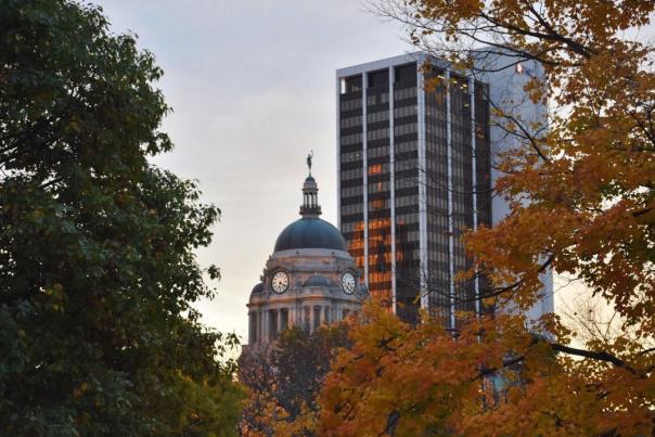 Allen County Courthouse Skyline - Fall in Fort Wayne, IN
