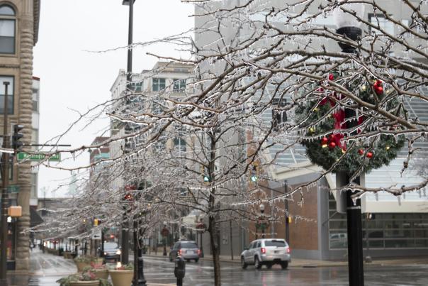 Winter on Calhoun Street - Fort Wayne