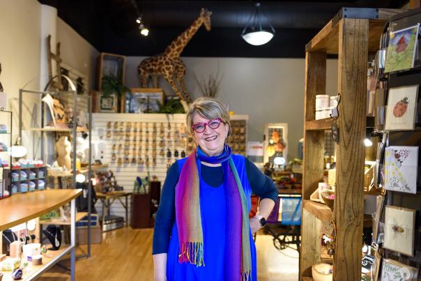 Lorelei Verlee in Creative Women of the World - a boutique in downtown Fort Wayne, Indiana.