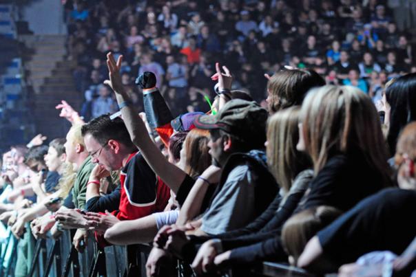 Concert at the Allen County War Memorial Coliseum in Fort Wayne, Indiana