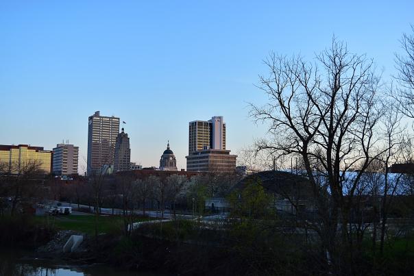 Downtown Spring Skyline - Fort Wayne, IN