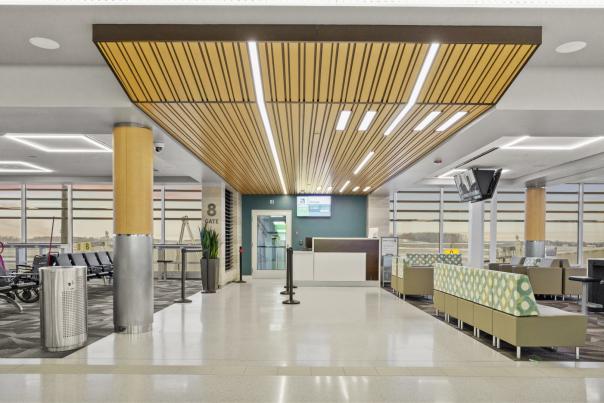 FWA - Fort Wayne International Airport features gates and a concourse remodeled beginning in 2024.