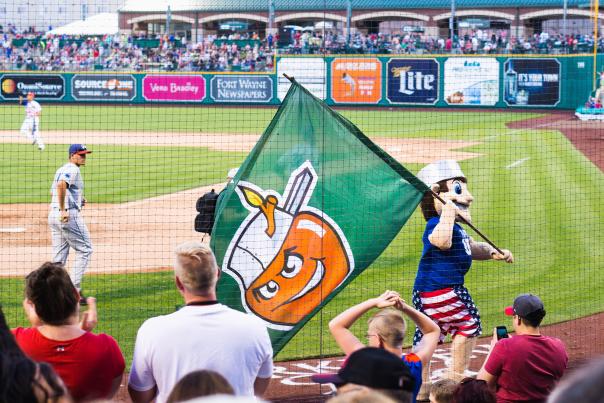 TinCaps Game - Johnny with Flag