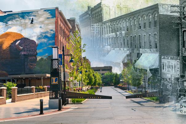 Fort Wayne Then and Now - The Landing