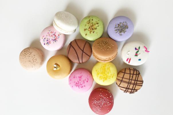 Selection of macarons from Savor Patisserie