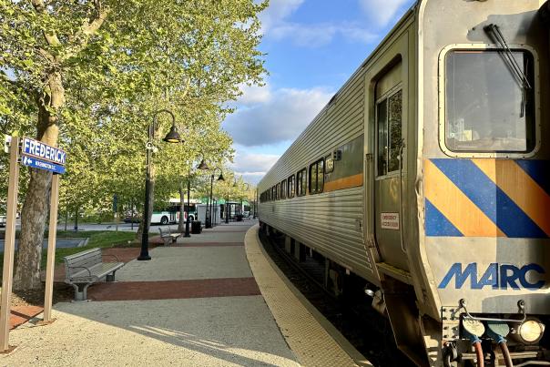 MARC Train in Frederick