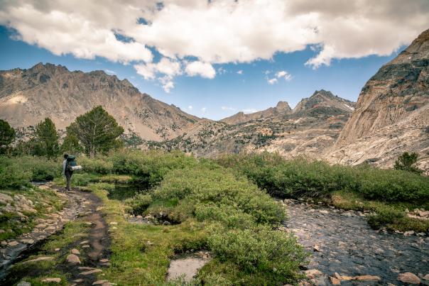 Hiker at Kings Canyon National Park