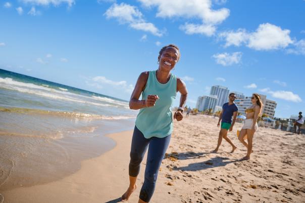 2026 Brand Campaign Woman Beach Run
