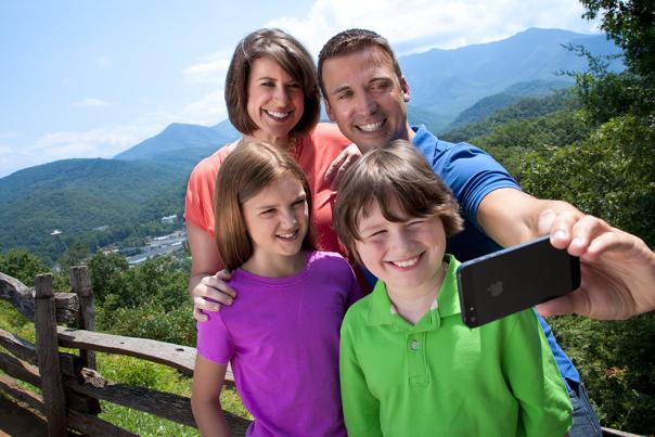 Family Taking Selfie