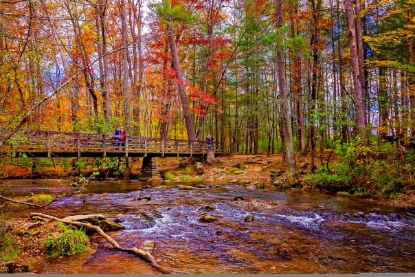 Fall hiking Abrams Fall