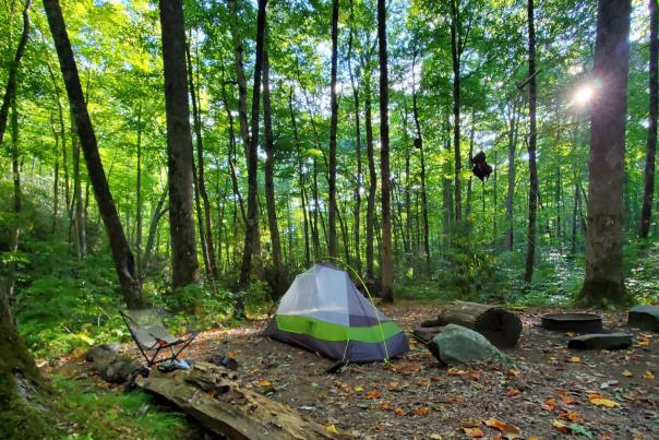 tent in GSMNP