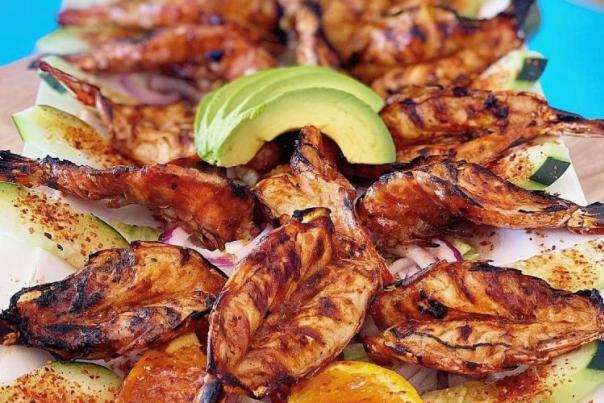 Chapala Taqueria & Mariscos langostinos (prawns)