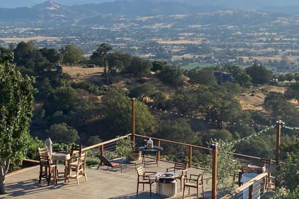 Moose Mountain Vineyard tasting deck
