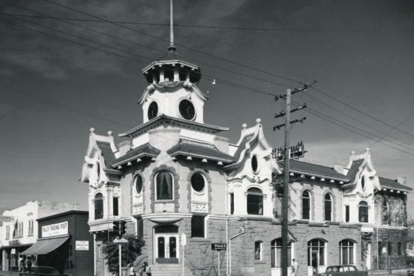Old City Hall black and white