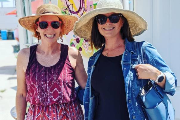 Sixth Street Studios & Art Center ladies outside