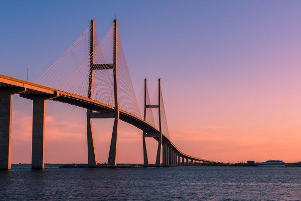 Discover the Sidney Lanier Bridge during your next visit to the Golden Isles. This iconic bridge traverses the Brunswick River in Brunswick, GA.