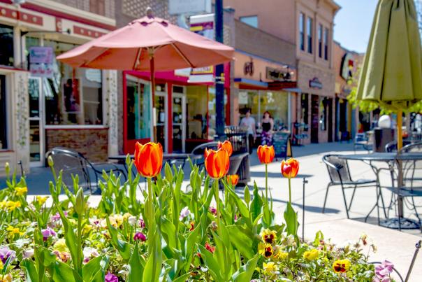 Spring Flowers in Downtown Grand Junction