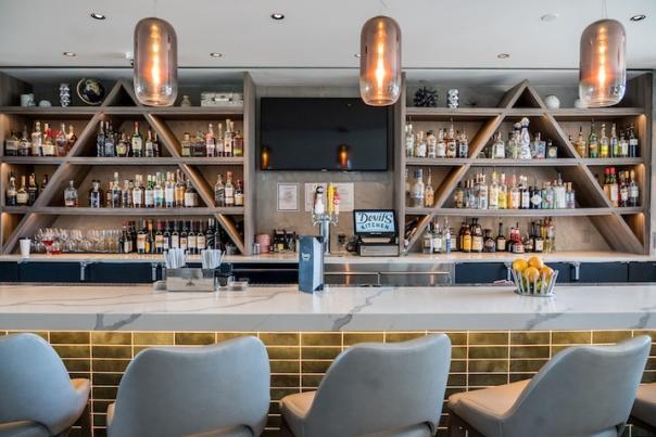 View of Devil's Kitchen Bar in Hotel Maverick