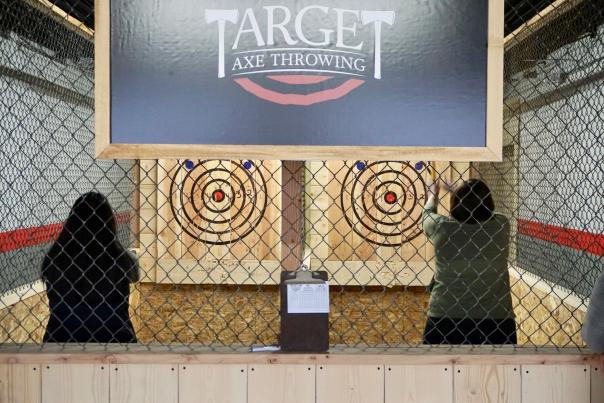 Throwing Axes at Target Axe Throwing In Grand Rapids, MI