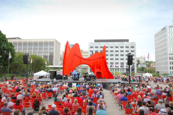 Performance at Calder Plaza during Festival of the Arts