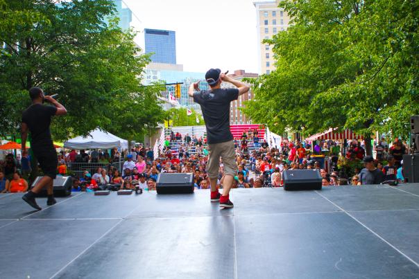 Find live performances throughout downtown Grand Rapids during the festival.