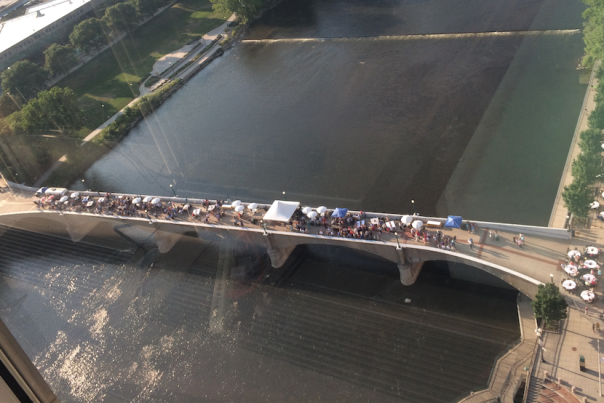 Event held on Gillett Bridge in Grand Rapids