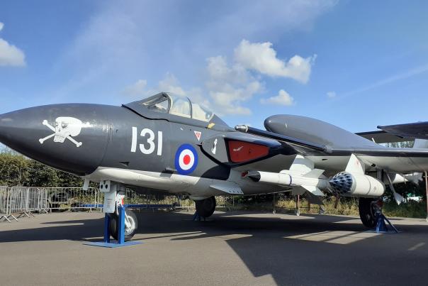 View of an aircraft at Tangmere Museum