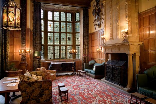 Inside the Oak Hall at West Dean House