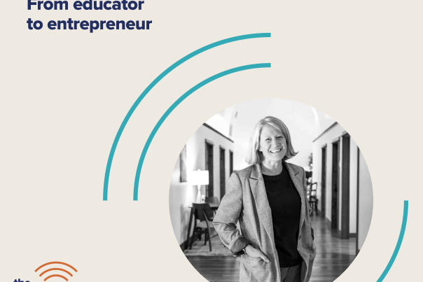 Greeley Business Beat Episode 11 Artwork with text reading: E.11 From educator to entrepreneur with Kelly Cook